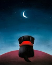 Moonlighting II by Doug Hyde - Canvas on Board sized 10x12 inches. Available from Whitewall Galleries